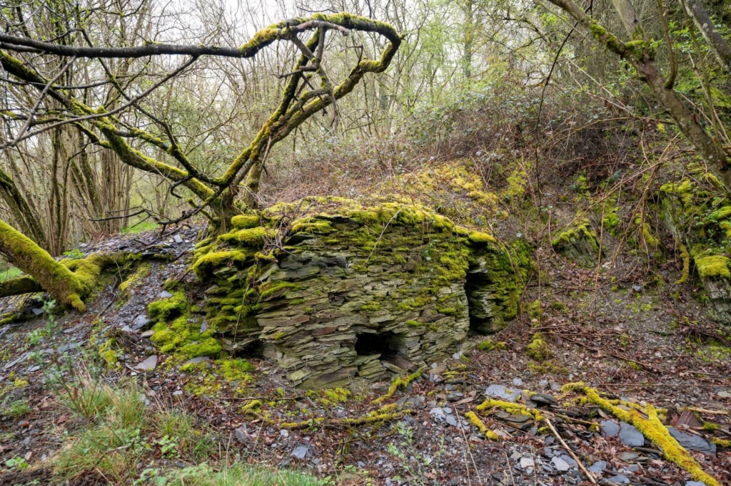Dachschiefergrube Unser Fritz - Trockenmauerung