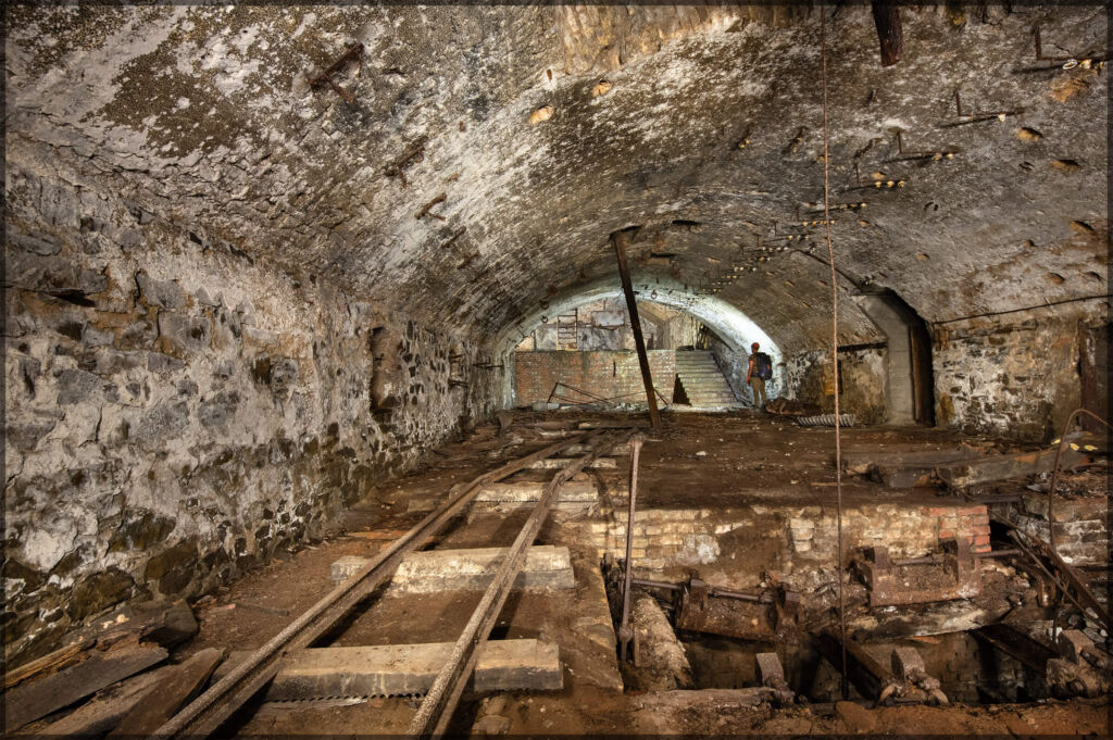 Zeigt den Füllort der Grube Brauereikeller (Rosental Braubach).