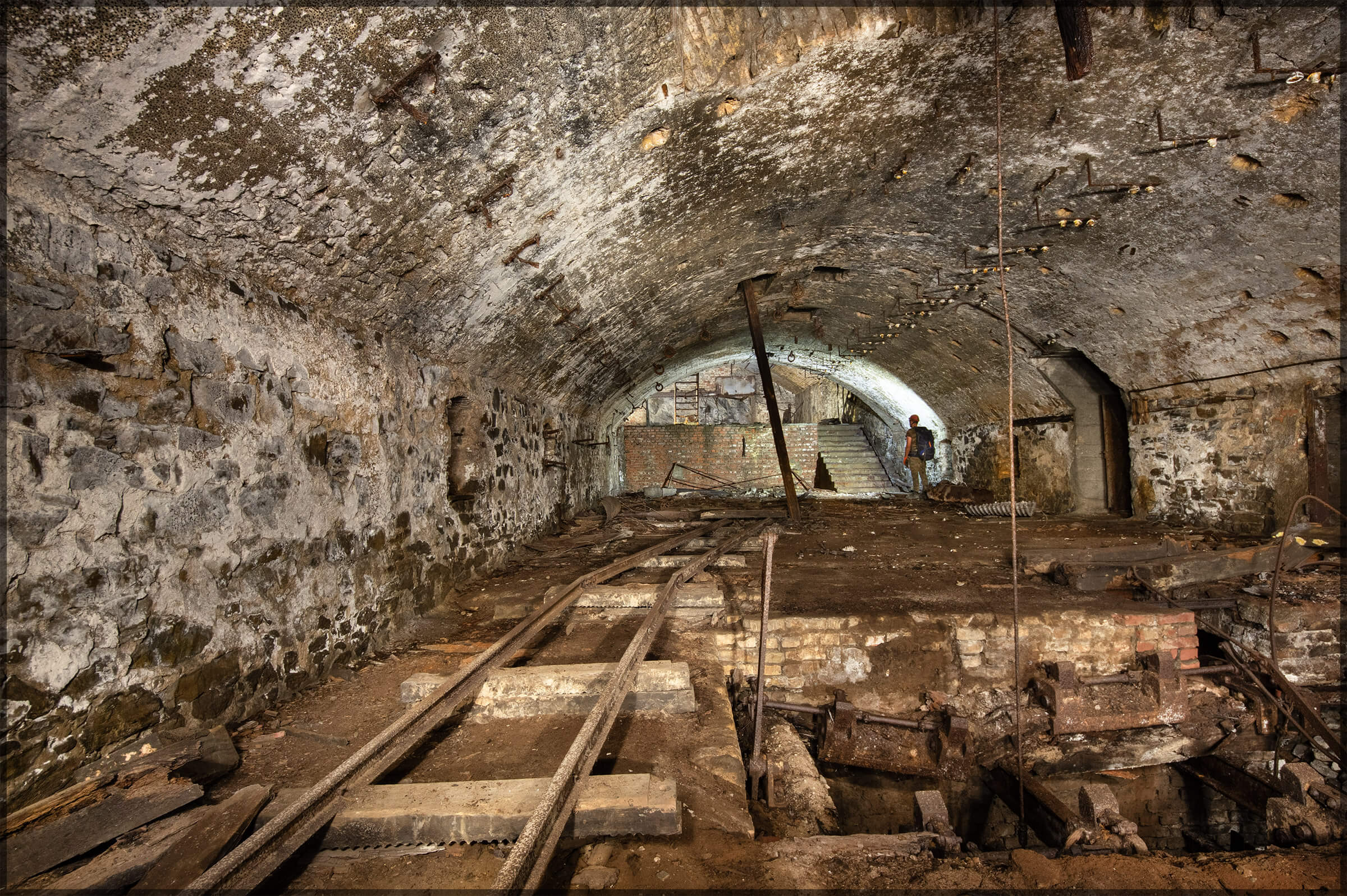 Zeigt den Füllort der Grube Brauereikeller (Rosental Braubach).